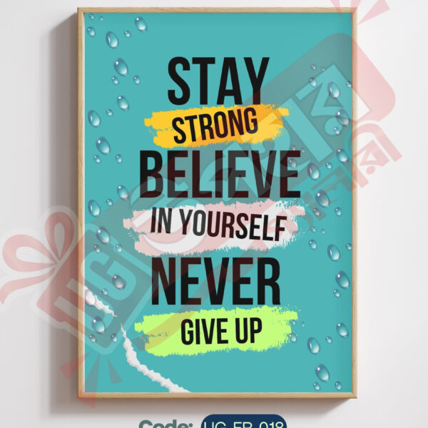 Customize Photo Frame -Motivational Quote Photo Frame